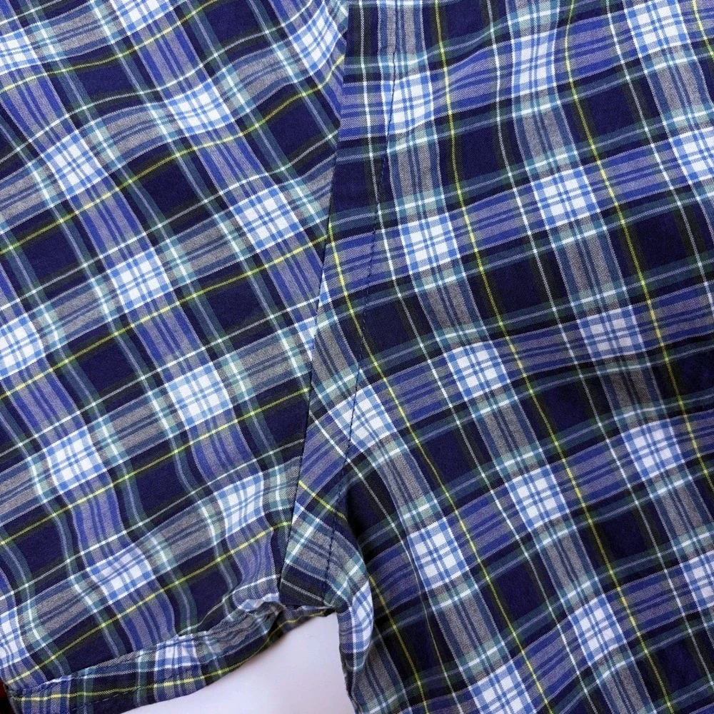 J.Crew Tartan Plaid Shirt XL Cotton Jenna Lyons Heritage Prep Campus Collegiate‎